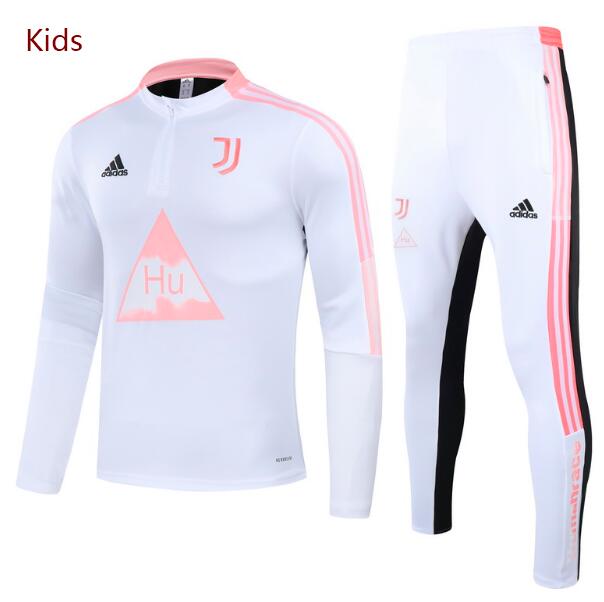 Juventus Kids White Sweatshirt with Pants Youth Training Kits 2020/21